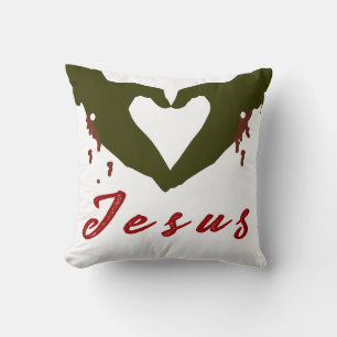 love Jesus Throw Pillow