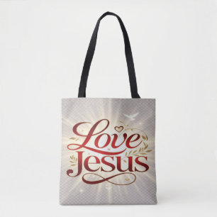 Love Jesus Tote Bag