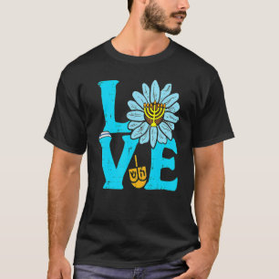 Love Jewish Daisy Hanukkah Pyjamas Chanukah PJs Wo T-Shirt