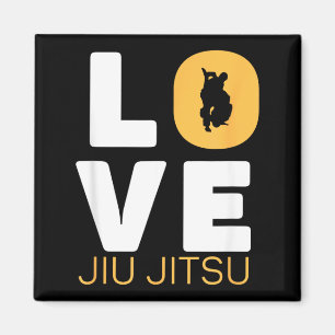 Love Jiu Jitsu Judo Martial Arts Brazilian Bjj Magnet