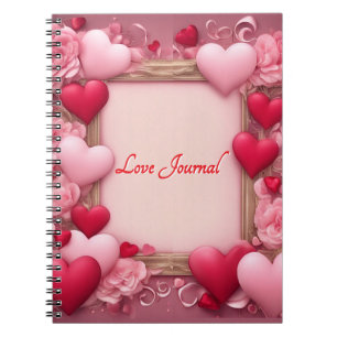 Love Journal Valentine's Hearts Notebook