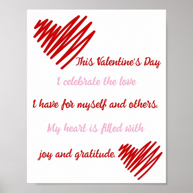 Love Joy And Gratitude Poster (Front)