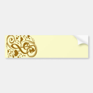Love & Joy-Gold_ Bumper Sticker