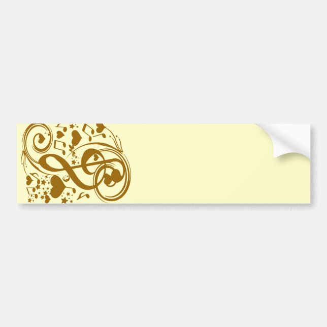 Love & Joy-Gold_ Bumper Sticker (Front)