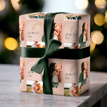 Love Joy Grateful For You Modern Photo Collage Wrapping Paper<br><div class="desc">Wrap your gifts with love & joy this holiday season with a message of thankfulness and gratefulness. Our modern and stylish design with an uplifting message of hope, love, and gratefulness is sure to bring your friends and family joy this Christmas holiday season. Design features a modern geometric design with...</div>