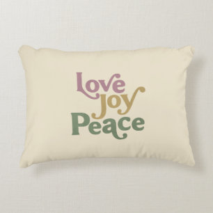 Love Joy Peace Accent Pillow