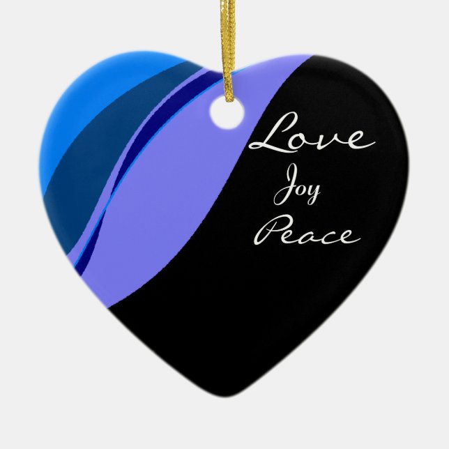 Love, Joy, Peace Ornament (Front)