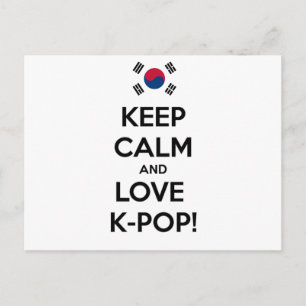 Love K-Pop! Postcard