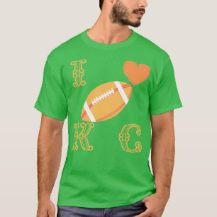 Love Kansas City Football T-Shirt