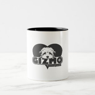 Love Kevin's Corner Mascot Maltipoo Puppy Gizmo Two-Tone Coffee Mug