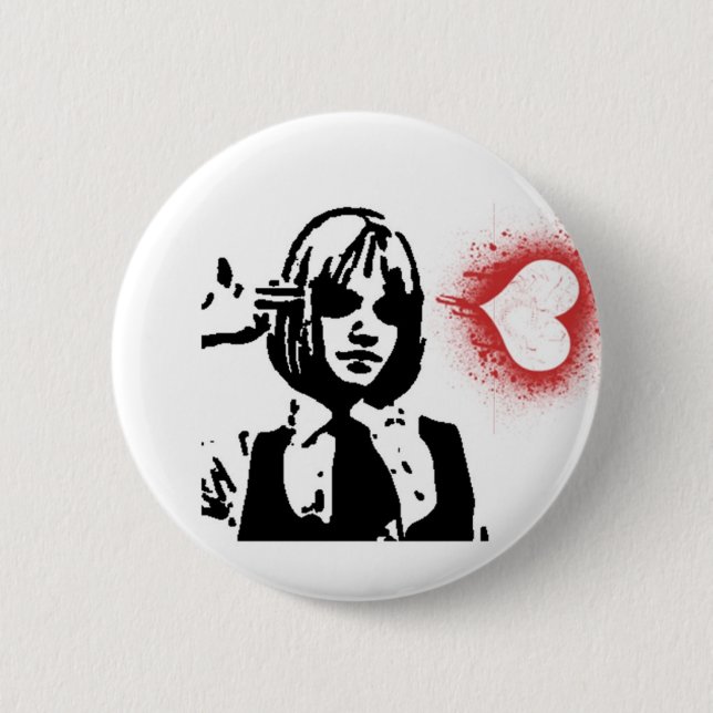 Love Kills 2 Inch Round Button (Front)