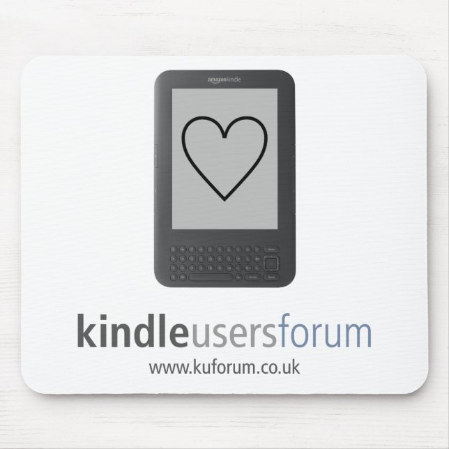 Love Kindle Keyboard Mouse Mat (Front)