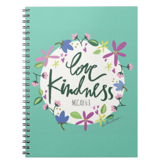 Love Kindness Spiral Notebook