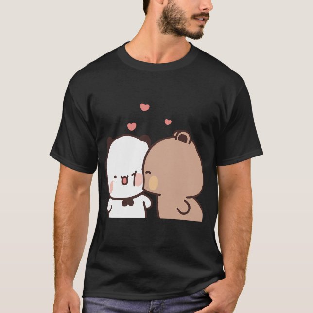 Love Kiss From Dudu Bear To Bubu Pandaâ¤Ï¸  T-Shirt (Front)