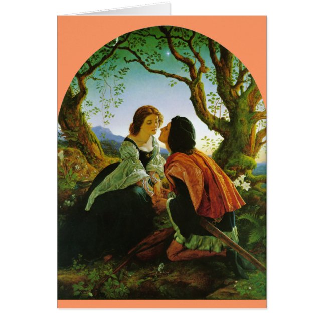 Love kiss romantic couple medieval sword Hesperus (Front)