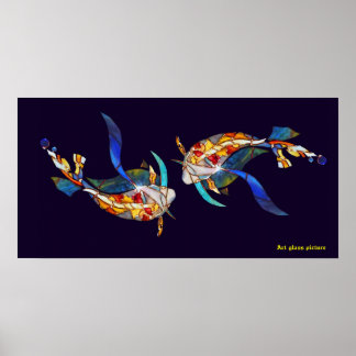 Love Kissing Koi Mariage Posters horizontal