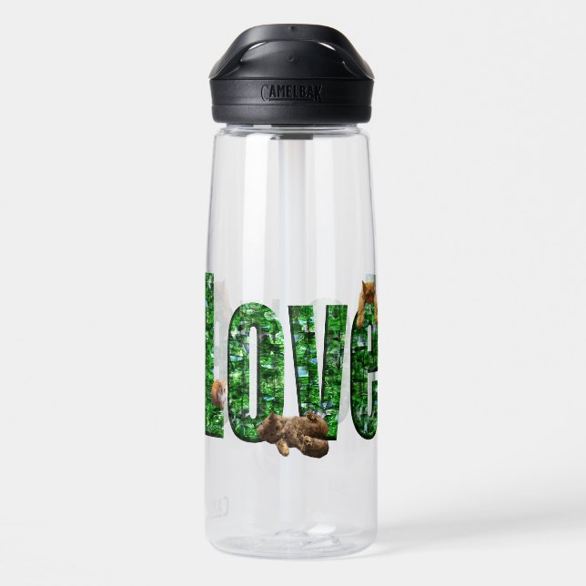 Love = Kittens, Water Bottle (Back)
