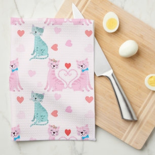 Love Kitties Kitchen Towel