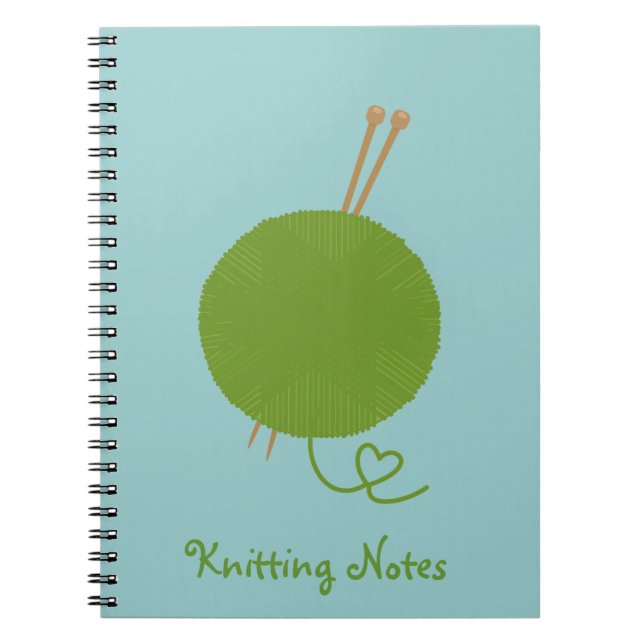 Love Knitting Notes Notebook (Front)
