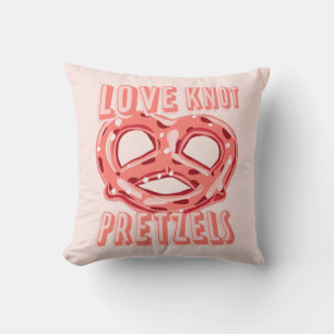 Love Knot Pretzel Throw Pillow