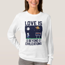 Love knows no border cute fun filled with alien