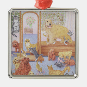 Love knows no bounds metal ornament