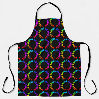 Love Knows No Bounds Rainbow Circle LGBTQ+ Apron