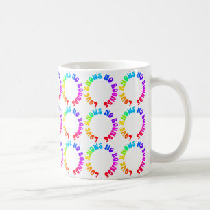 Love Knows No Bounds Rainbow Circle LGBTQ+ Coffee Mug