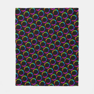 Love Knows No Bounds Rainbow Circle LGBTQ+ Fleece Blanket