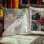 Love Knows No Distance Long-Distance Relationship Throw Pillow<br><div class="desc">Celebrate the unbreakable bond of love that spans across miles with our beautifully designed "Love Knows No Distance" Pillow. Featuring a vintage-inspired map background, a delicate dotted flight path with a plane icon, and a heartfelt message, this pillow is the perfect keepsake for couples in long-distance relationships. Customize it with:...</div>