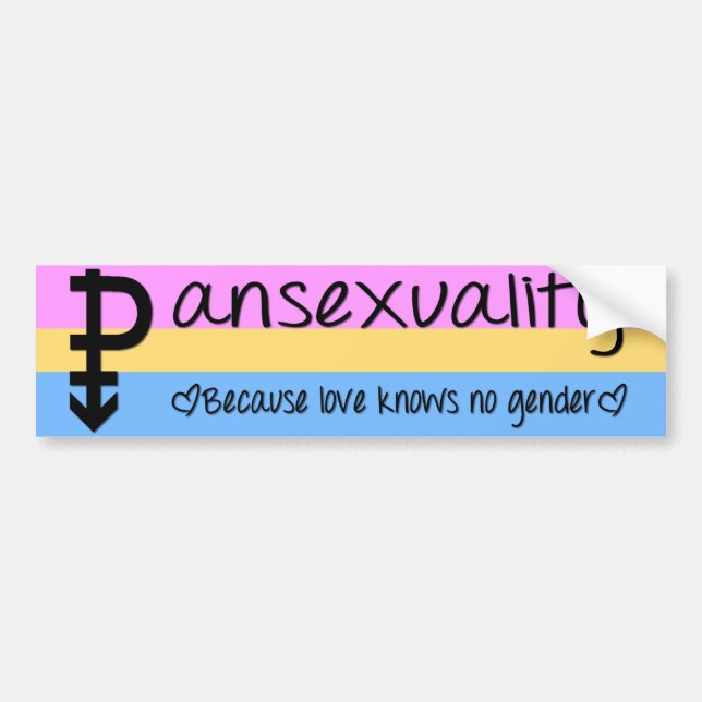 Love Knows No Gender Bumper Sticker (Front)