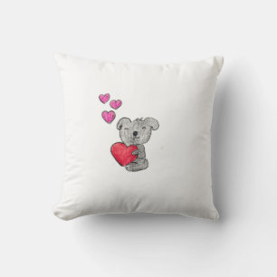 Love Koala Bear Throw Pillow