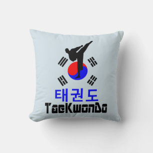 ❤☯✔Love Korean Martial Art-TaeKwonDo Fabulous Throw Pillow