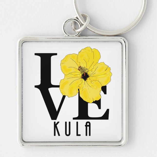 LOVE Kula Hawaii Keychain (Front)