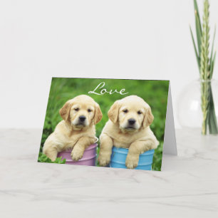 Love Labrabador Retriever Puppy Greeting Card