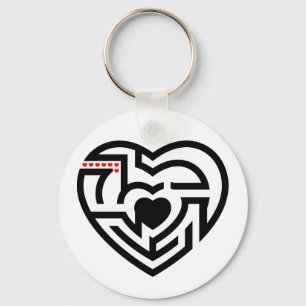 love labyrinth keychain