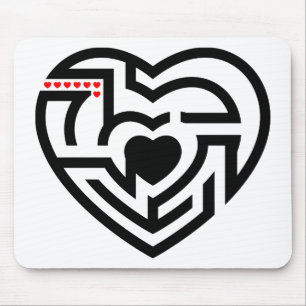 love labyrinth mouse pad