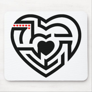 love labyrinth mouse pad