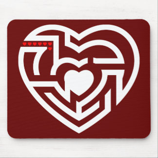 love labyrinth mouse pad