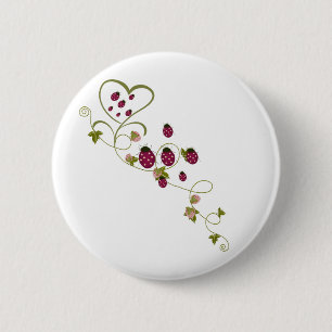 Love Ladybugs 2 Inch Round Button