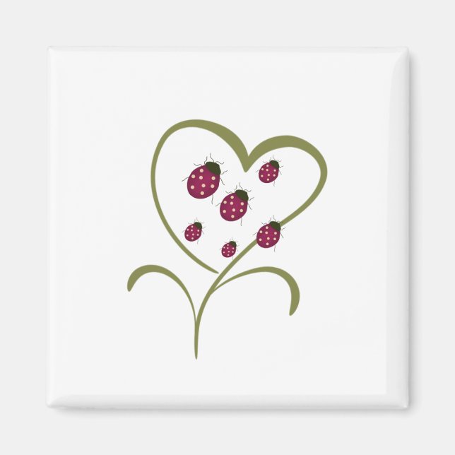 Love Ladybugs Magnet (Front)