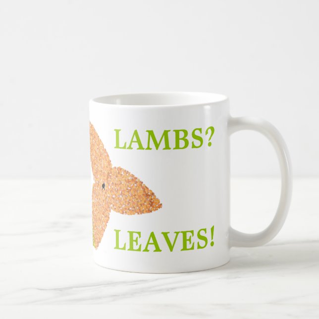 Love Lambs Eat Leaves Mug (Right)
