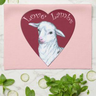 Love Lambs Kitchen Towel
