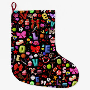 Love Large Christmas Stocking