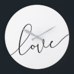 Love Large Clock<br><div class="desc">Love Wall Clock</div>