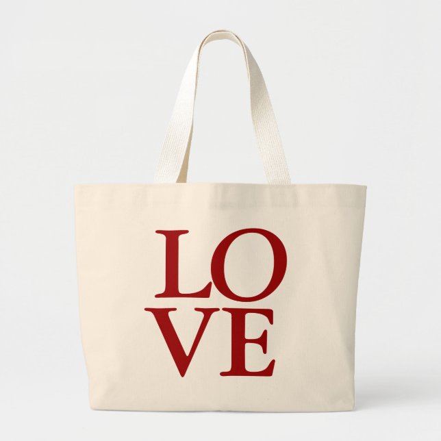 Love Large Tote Bag (Front)