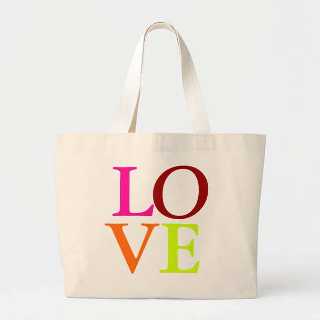 Love Large Tote Bag (Front)