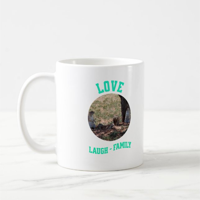 Love Laugh Family Coffee Mug (Left)