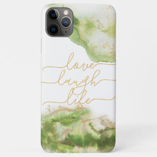 Love Laugh Life August Peridot Watercolor Geode Case-Mate iPhone Case