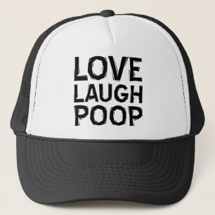 Love Laugh Poop Funny Ball Casquette Casquette